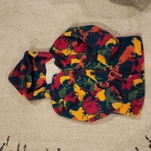 Fuzzy girl jacket with hood